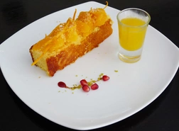 Gâteau moelleux de semoule à l'orange